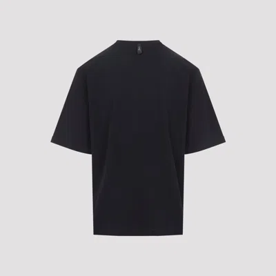 Jacquemus Relaxed Fit Black T-shirt With Cursive Script Logo In Black