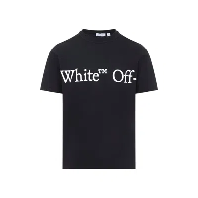 Off-white Bookish Scarf Graphic Regular Fit T-shirt In Blue