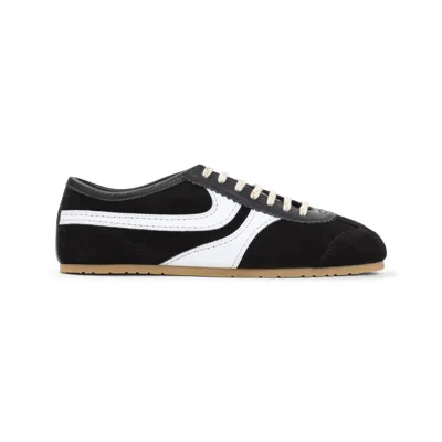 Dries Van Noten Retro-inspired Sneakers With Thin Sole For Women In Black