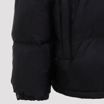 Prada Padded Jacket High Collar Elasticated Cuffs In Black