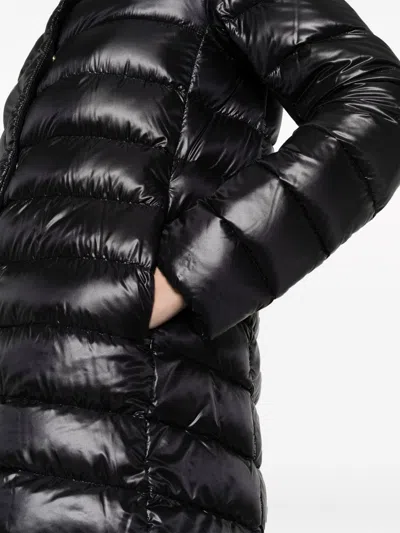 Herno Amelia Midi Down Jacket In Black