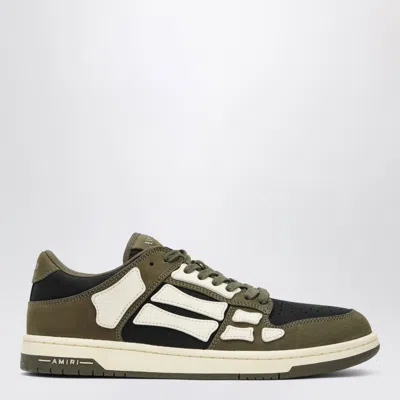 Amiri Panel Sneakers Rubber Sole Low Top In Green