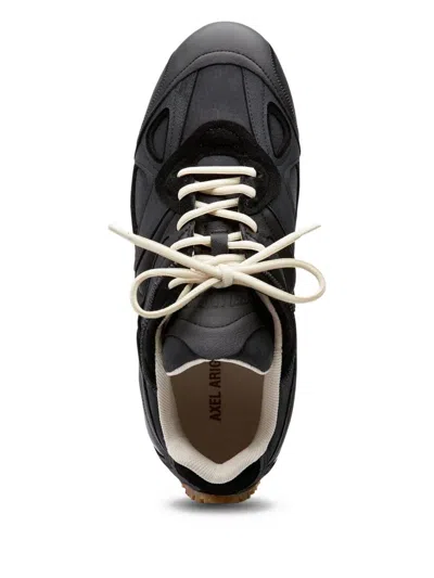 Axel Arigato Black Calf Leather Bos Taurus Low Top Sneakers In Black