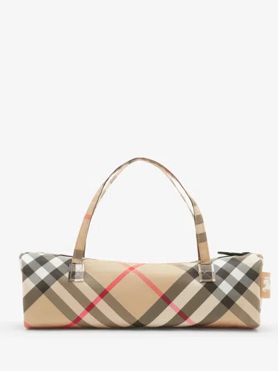 Burberry Check Folding Umbrella In Multi
