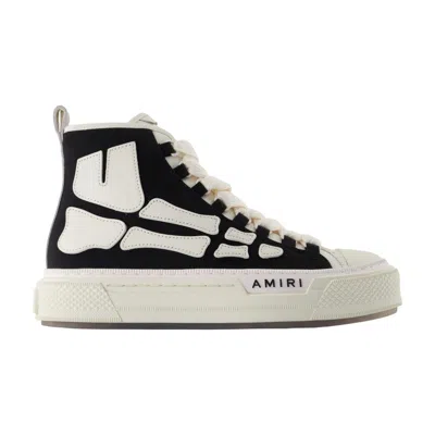 Amiri Premium Leather Sneakers With Pull-tab And Rubber Toe Cap