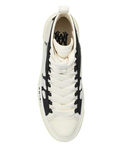 Amiri Premium Leather Sneakers With Pull-tab And Rubber Toe Cap