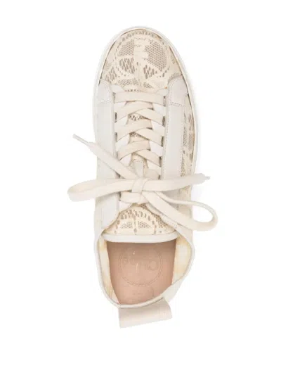 Chloé Baskets Basses Lauren Effet Dentelle In Multi