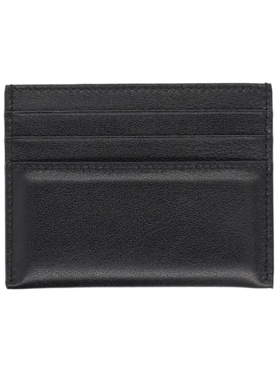 Givenchy Leather Card Holder In Nero
