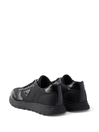 Prada Sneakers In Black Leather. In Black