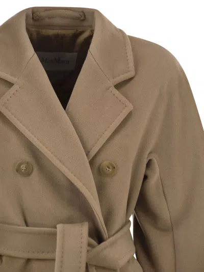 Max Mara Maxmara Madame Virgin Wool And Cashmere Coat In Green