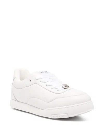 Givenchy White Yard Leather Sneakers In White