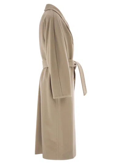 Max Mara Maxmara Madame Virgin Wool And Cashmere Coat In Green