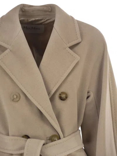 Max Mara Maxmara Madame Virgin Wool And Cashmere Coat In Green
