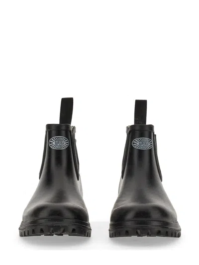 Superga Rubber Boot In Black