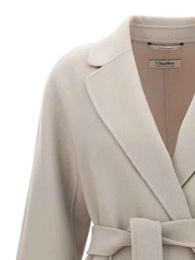 's Max Mara Wool Wrap Coat In Neutral