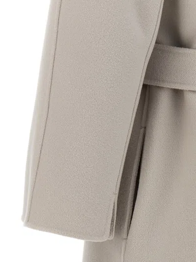 's Max Mara Wool Wrap Coat In Neutral