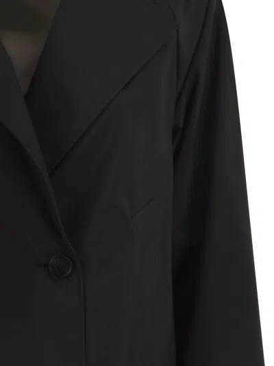 Weekend Max Mara Cropped Double-breasted Jacket In Black