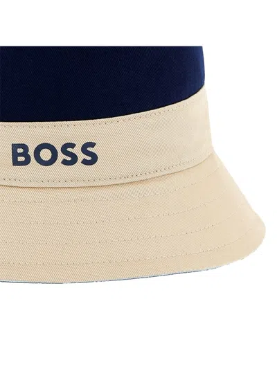 Hugo Boss Boss Hat In Blue