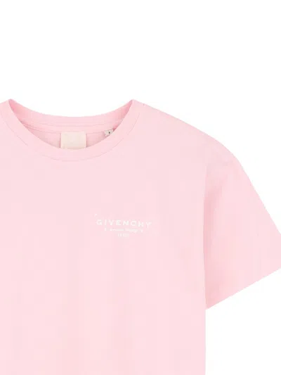 Givenchy T-shirt Con Stampa Sul Retro In Pink