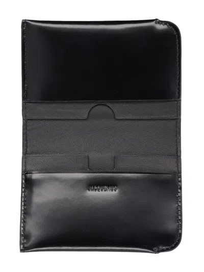 Jacquemus "curved" Wallet In Black