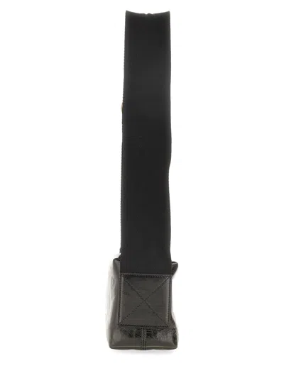 Uma Wang Logo-debossed Shoulder Bag In Black
