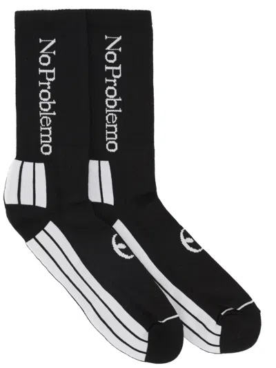 No Problemo Calzini Con Logo In Black