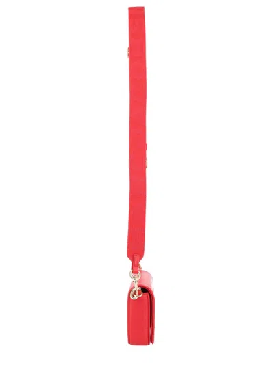 Marc Jacobs Textured Leather Mini Bag With Magnetic Closure In Red