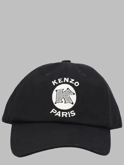 Kenzo 6-panel Adjustable Cap With Emblem In Black