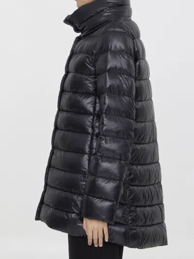 Herno Amelia Quilted Down Jacket In Black