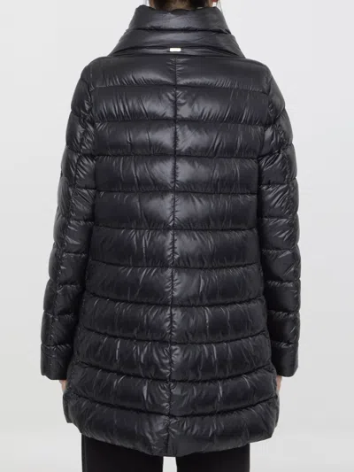 Herno Amelia Quilted Down Jacket In Black