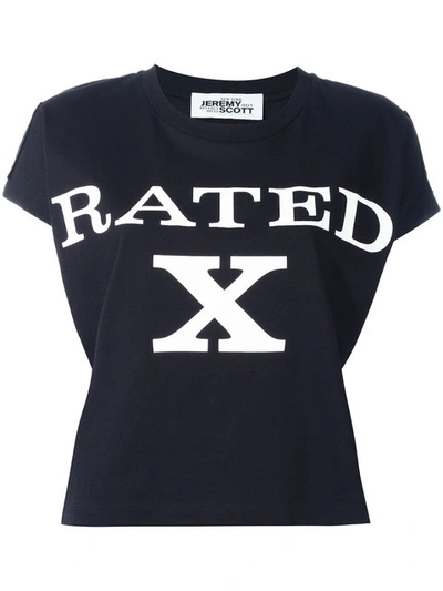 Jeremy Scott 'rated X' Print T-shirt