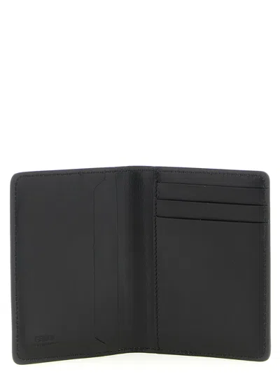 Fendi 'squared Ff' Card Holder In Black