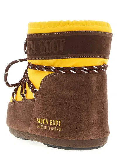 Moon Boot Guest In Residence Icon Low Nylon Boots In Animal Print