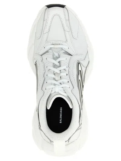 Balenciaga Women Monday Low-top Sneakers In Leather In White