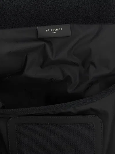 Balenciaga Ripstop Logo Backpack In Black