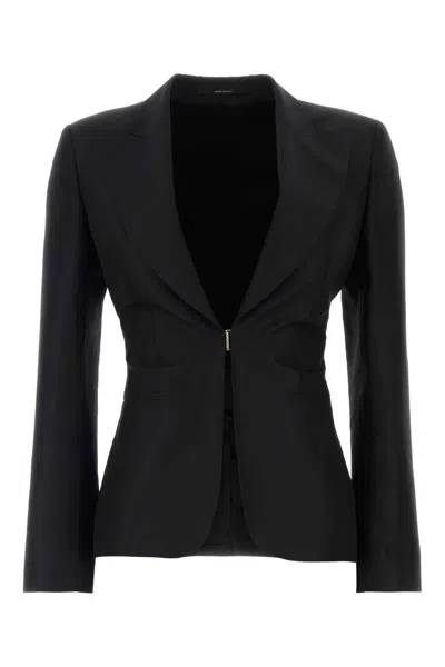 Gucci Wool Single-breasted Jacket In Black