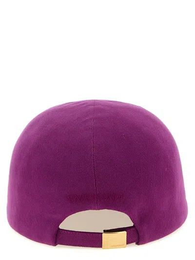 Balenciaga Purple Drill Solid Baseball Hat In Purple