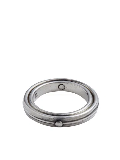 Werkstatt:munchen Silver Ring In Transparent