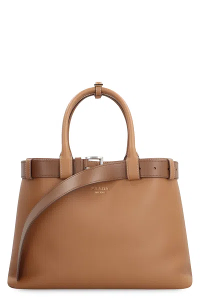 Prada Buckle Leather Bag