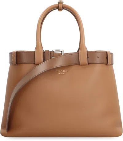 Prada Buckle Leather Bag