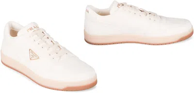 Prada Downtown Leather Sneakers In Multi