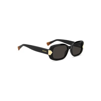 Missoni Rectangular Acetate Sunglasses In Black