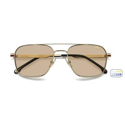 Carrera Rectangle-frame Sunglasses In Gold