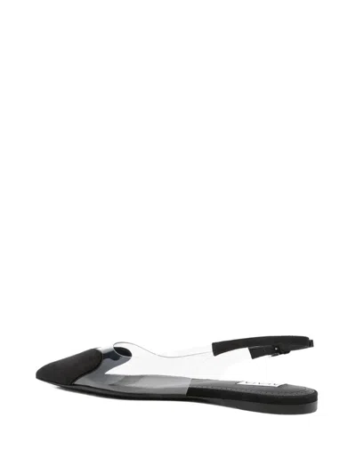 Alaïa Alaia Flat Slingbacks In Black
