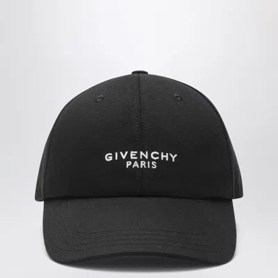 Givenchy Bpz0cap0c4 Logo-embroidered Cotton Twill Baseball Cap In Black