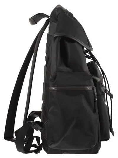 Premiata Technical Fabric Rucksack In Black
