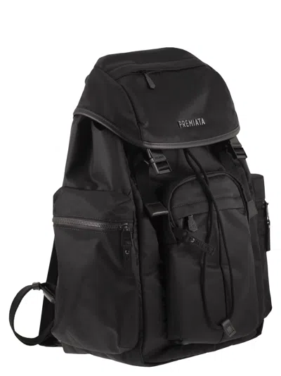 Premiata Technical Fabric Rucksack In Black