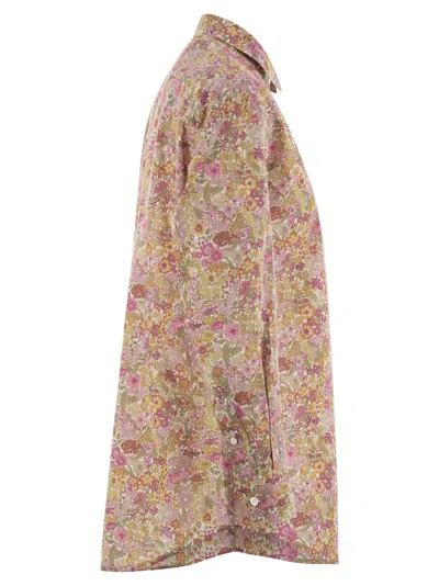 Mc2 Saint Barth Brigitte - Shirt With Flower Pattern In Multi