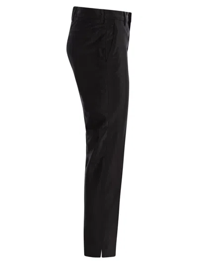 Pt Torino New York Velvet Trousers In Black