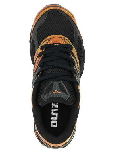 Mizuno Mesh Trainers With Structured Sole In Black